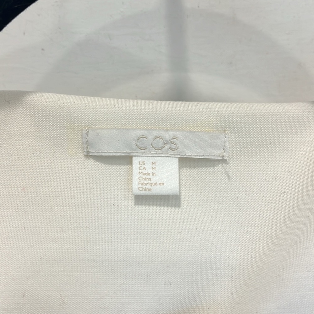 White asymmetrical drape COS top - Picture 2 of 3